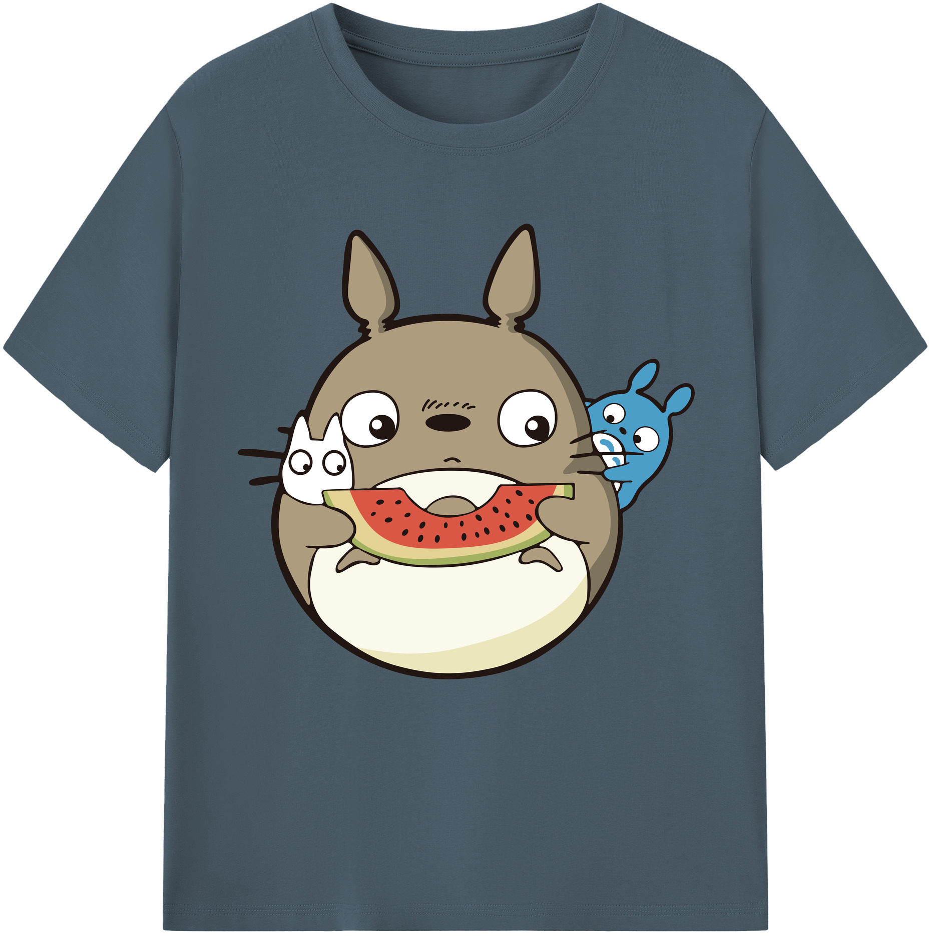 （画像用） となりのトトロ 草壁メイ 草壁サツキ My Neighbor Totoro Satsuki Kusakabe Mei Kusakabe 綿100％半袖Tシャツ（フロントプリント）